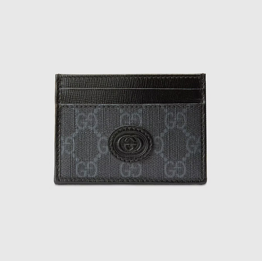 Card case with Interlocking G